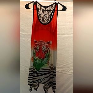 Tiger tank top size M/L